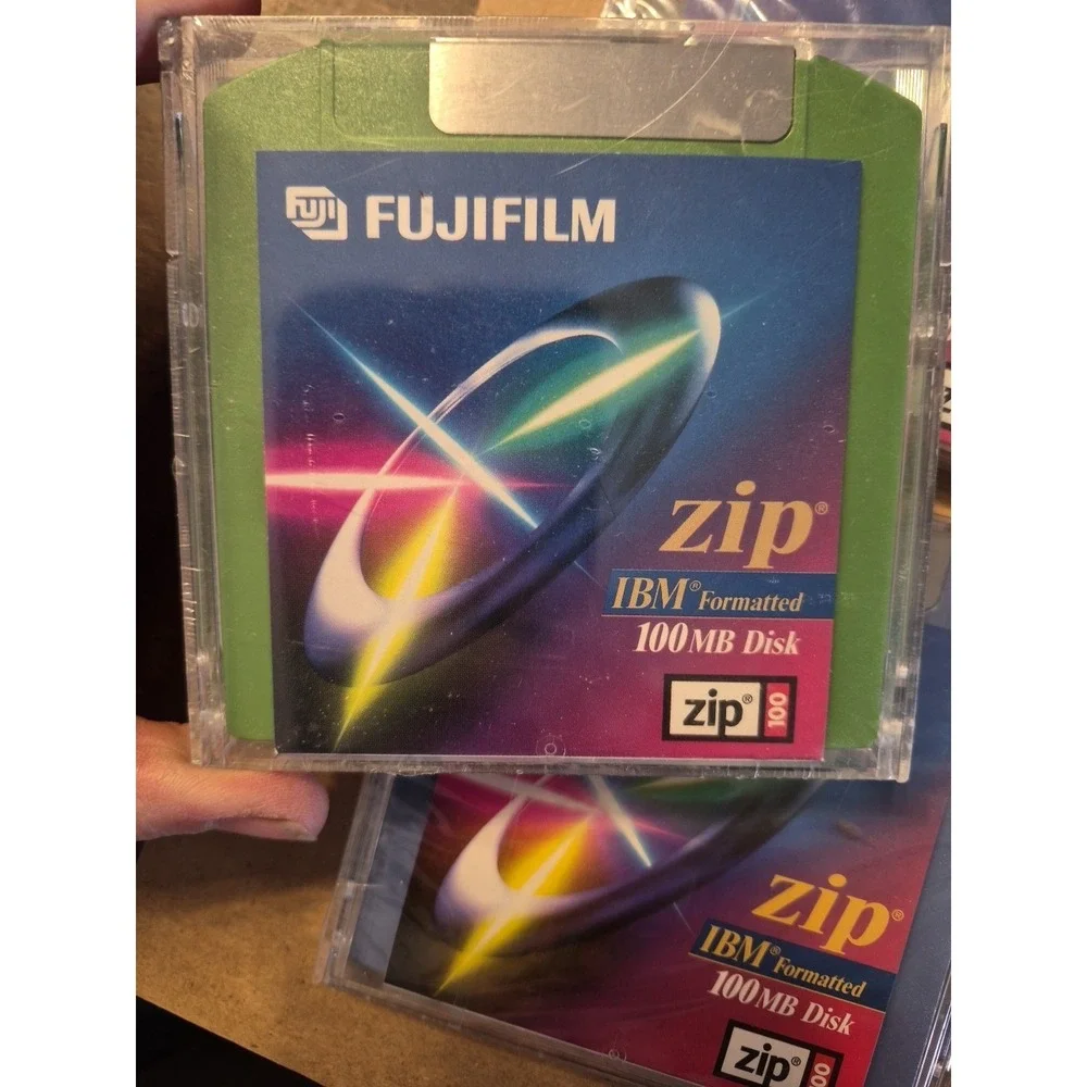 Fujifilm‎ Zip Lot of 3 100mb Disk IBM Formatted new sealed